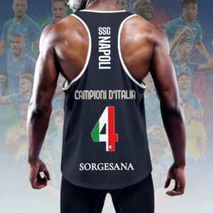 S.S.C. Napoli Y-Back Muscle Tank Top - HOATT 10938