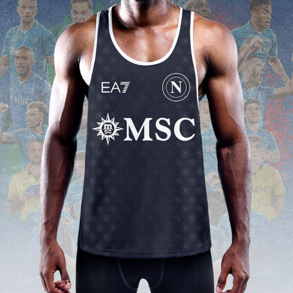 S.S.C. Napoli Y-Back Muscle Tank Top - HOATT 10939