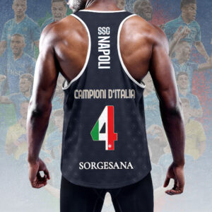 S.S.C. Napoli Y-Back Muscle Tank Top - HOATT 10939
