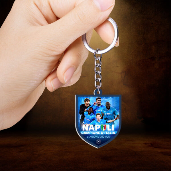 S.S.C. Napoli Custom Shape 2-sided Keychain - HOATT 10906