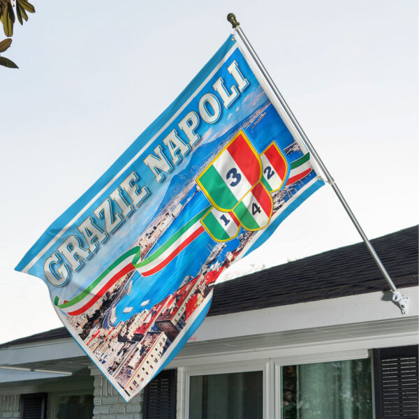 S.S.C. Napoli 3D House Flag - TANTN 13196