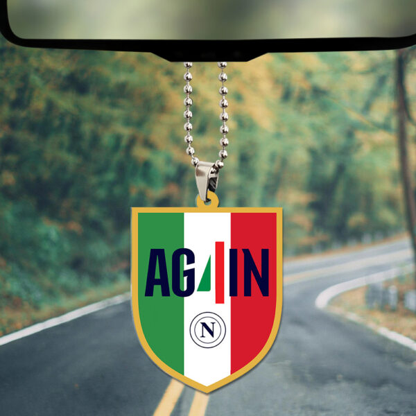 S.S.C. Napoli Custom Shape 2-sided Acrylic Car Ornament - TANTN 13066