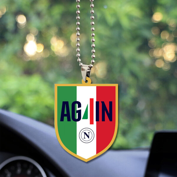 S.S.C. Napoli Custom Shape 2-sided Acrylic Car Ornament - TANTN 13066