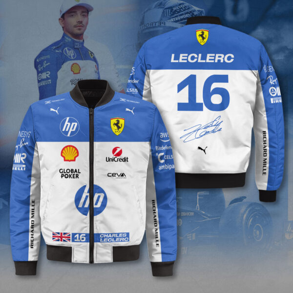 Scuderia Ferrari x Charles Leclerc 3D Bomber Jacket - MAITM 10982