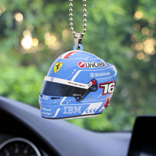 Scuderia Ferrari x Charles Leclerc Custom Shape 2-sided Acrylic Car Ornament - TANTN 12572