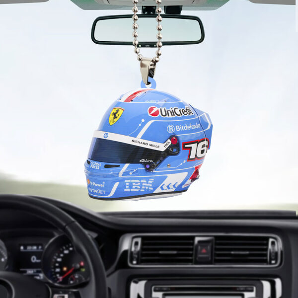 Scuderia Ferrari x Charles Leclerc Custom Shape 2-sided Acrylic Car Ornament - TANTN 12572