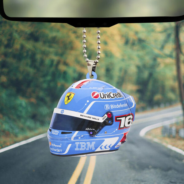 Scuderia Ferrari x Charles Leclerc Custom Shape 2-sided Acrylic Car Ornament - TANTN 12572