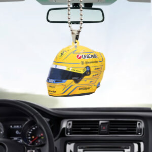 Scuderia Ferrari x Lewis Hamilton Custom Shape 2-sided Acrylic Car Ornament - TANTN 12564