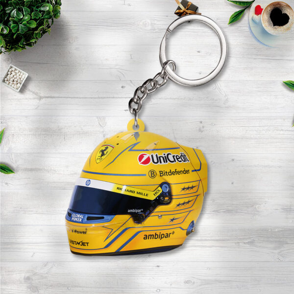 Scuderia Ferrari x Lewis Hamilton Custom Shape 2-sided Keychain - TANTN 12565