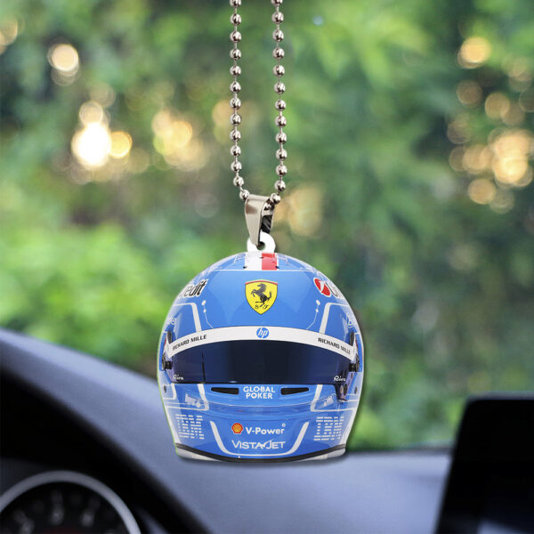 Scuderia Ferrari x Charles Leclerc Custom Shape 2-sided Acrylic Car Ornament - TANTN 12570