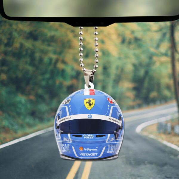 Scuderia Ferrari x Charles Leclerc Custom Shape 2-sided Acrylic Car Ornament - TANTN 12570