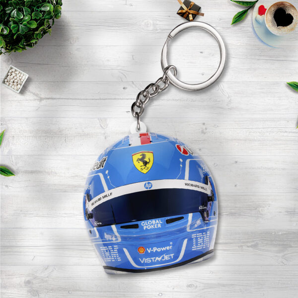 Scuderia Ferrari x Charles Leclerc Custom Shape 2-sided Keychain - TANTN 12571