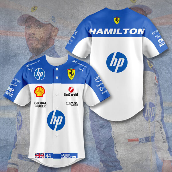 Scuderia Ferrari x Lewis Hamilton Baseball Jersey - TANTN 12561