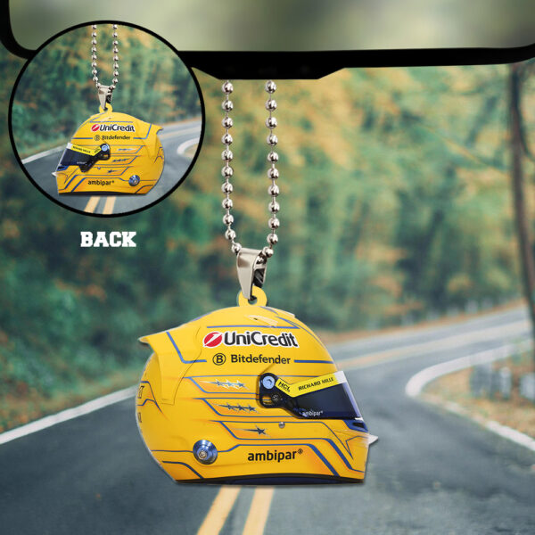 Scuderia Ferrari x Lewis Hamilton Custom Shape 2-sided Acrylic Car Ornament - TANTN 12562