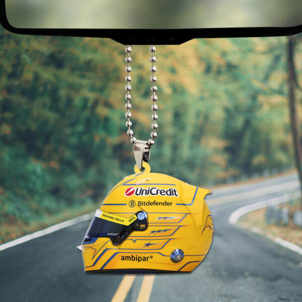 Scuderia Ferrari x Lewis Hamilton Custom Shape 2-sided Acrylic Car Ornament - TANTN 12562