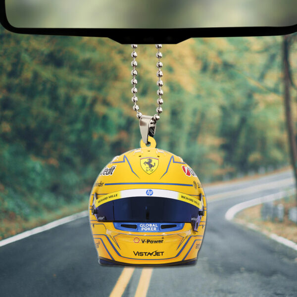 Scuderia Ferrari x Lewis Hamilton Custom Shape 2-sided Acrylic Car Ornament - TANTN 12566