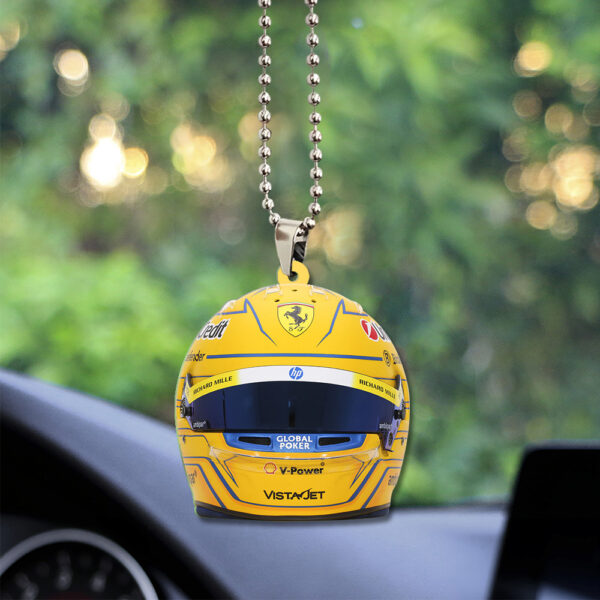 Scuderia Ferrari x Lewis Hamilton Custom Shape 2-sided Acrylic Car Ornament - TANTN 12566