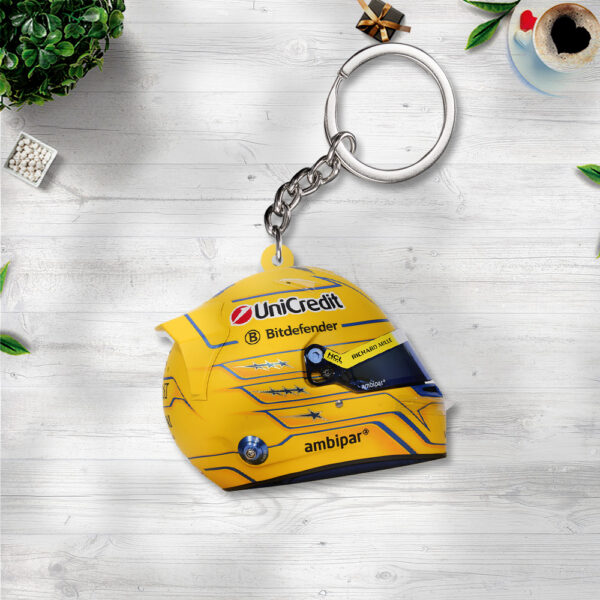 Scuderia Ferrari x Lewis Hamilton Custom Shape 2-sided Keychain - TANTN 12563