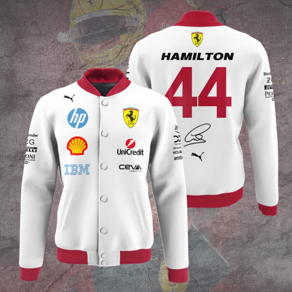 Scuderia Ferrari x Lewis Hamilton Varsity Jacket - TANTN 12558