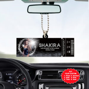 Personalized Shakira Custom Shape 2-sided Acrylic Car Ornament - MAITM 10951