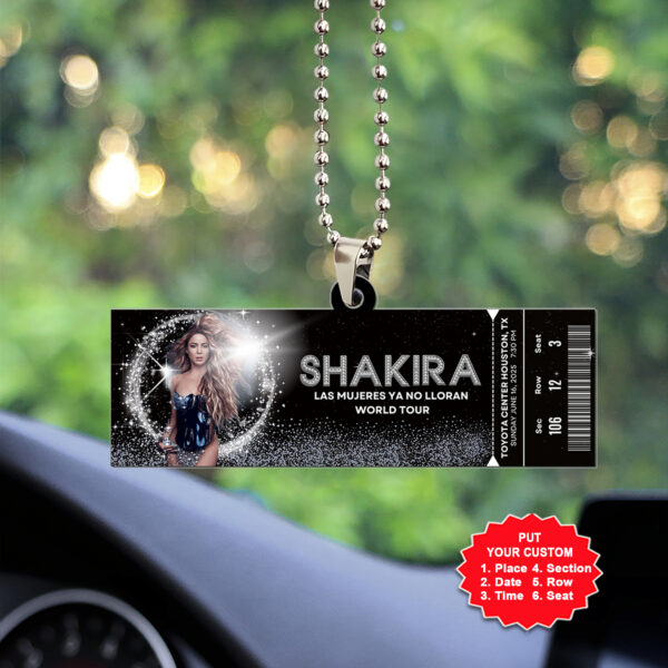 Personalized Shakira Custom Shape 2-sided Acrylic Car Ornament - MAITM 10951
