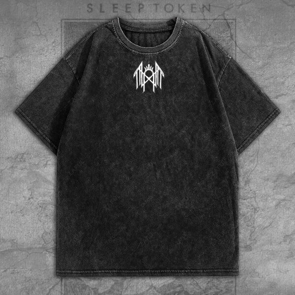 Sleep Token 2D Acid Washed Cotton Shirt - GNE 3541