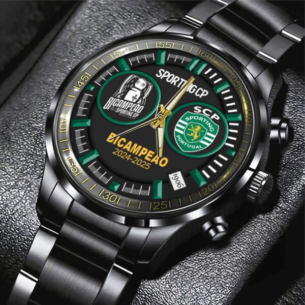Sporting CP Black Stainless Steel Watch - TANTN 12909