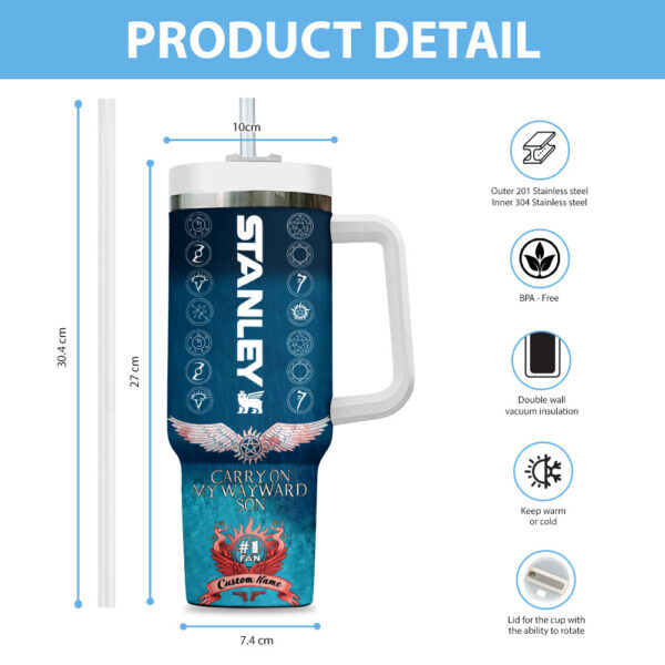 Personalized Supernatural 40oz Stanley Tumbler - TANTN 12554