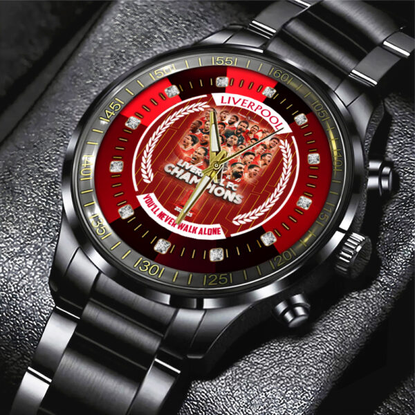 Liverpool FC Black Stainless Steel Watch - TANTN 12473