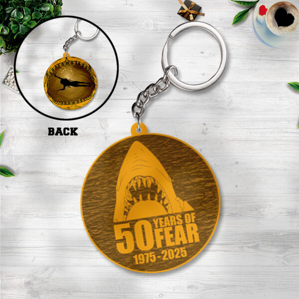 Jaws Custom Shape 2-sided Keychain - TANTN 12516