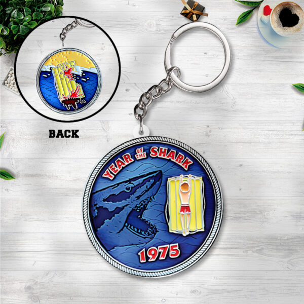 Jaws Custom Shape 2-sided Keychain - TANTN 12520