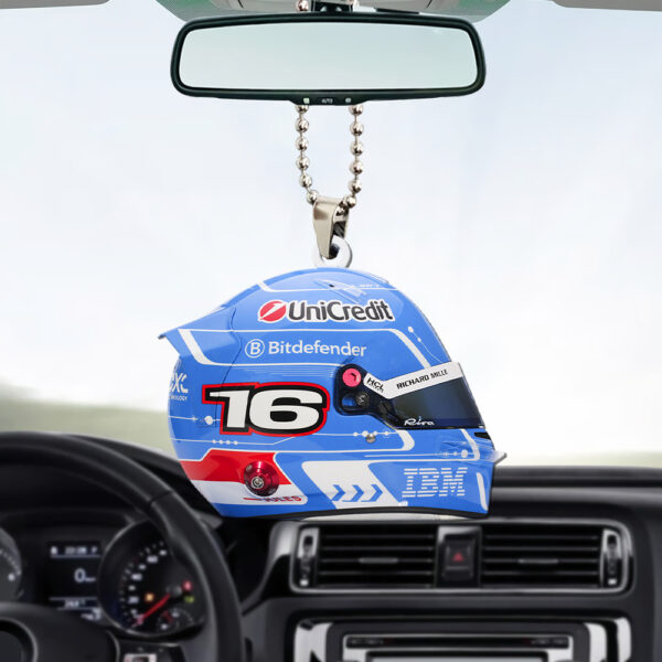 Scuderia Ferrari x Charles Leclerc Custom Shape 2-sided Acrylic Car Ornament - TANTN 12568