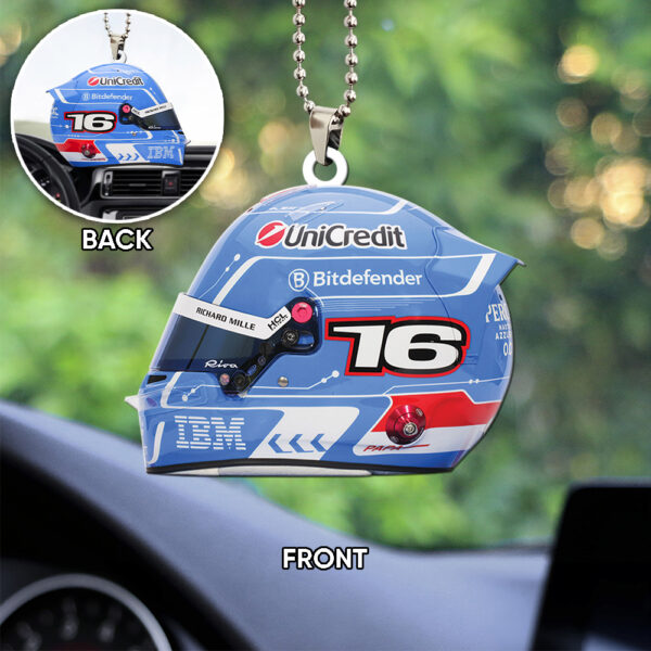 Scuderia Ferrari x Charles Leclerc Custom Shape 2-sided Acrylic Car Ornament - TANTN 12568