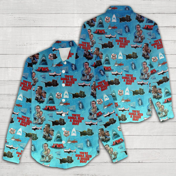 Jaws 3D Linen Shirt - TANTN 12631