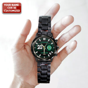 Personalized Sporting CP Black Stainless Steel Watch - TANTN 12908