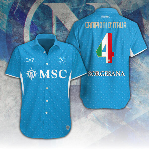 S.S.C. Napoli Short Sleeve Dress Shirt – TANTN 13032.1