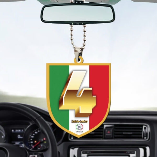 S.S.C. Napoli Custom Shape 2-sided Acrylic Car Ornament - TANTN 13040