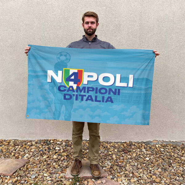 S.S.C. Napoli 3D House Flag - TANTN 13042