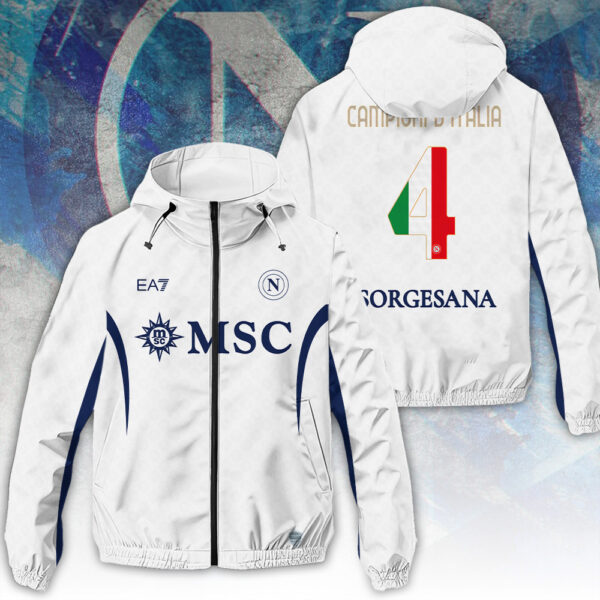 S.S.C. Napoli 3D Windbreaker Jacket - TANTN 13199