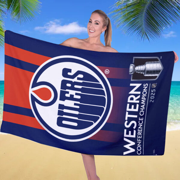 Edmonton Oilers Rectangle Beach Towel - TANTN 13208