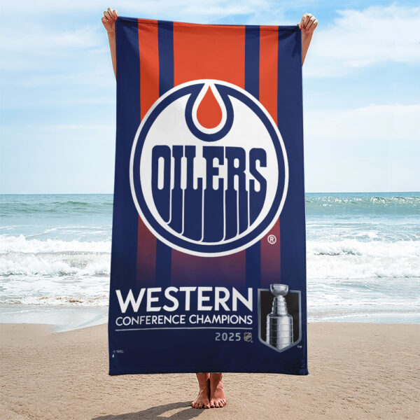 Edmonton Oilers Rectangle Beach Towel - TANTN 13208