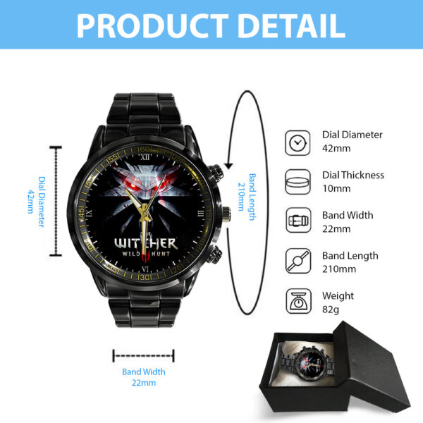 The Witcher 3: Wild Hunt Black Stainless Steel Watch - GNE 3578