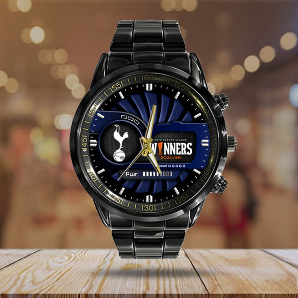 Tottenham Hotspur FC Black Stainless Steel Watch - TANTN 12992