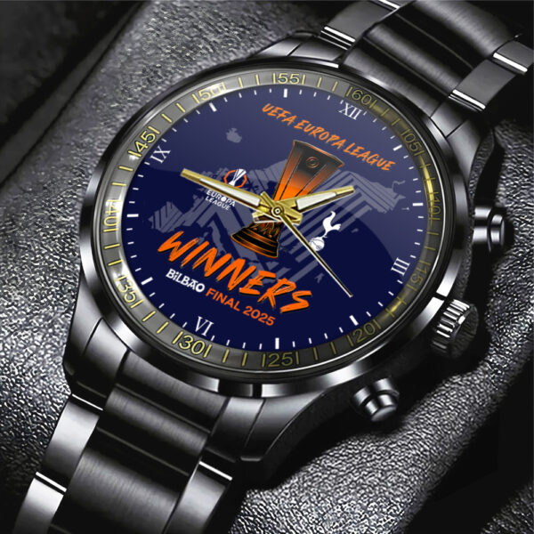 Tottenham Hotspur FC Black Stainless Steel Watch - TANTN 12993