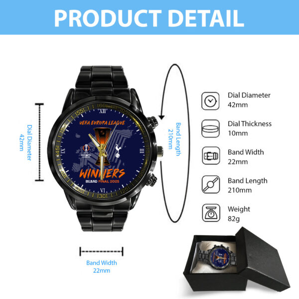Tottenham Hotspur FC Black Stainless Steel Watch - TANTN 12993