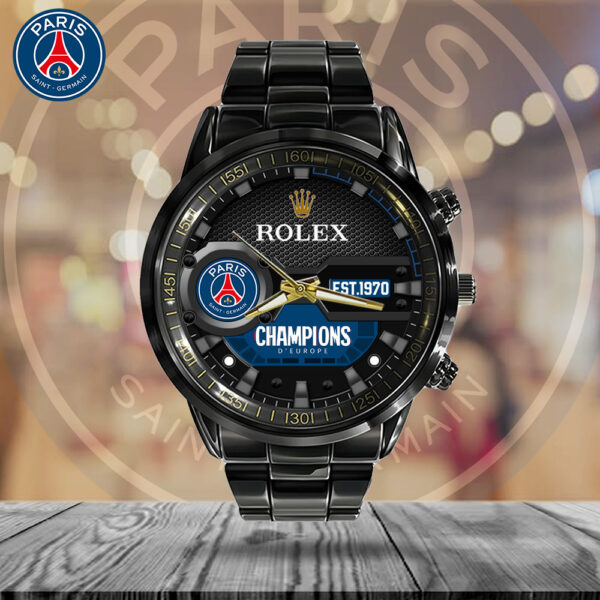 Paris Saint-Germain x Rolex Black Stainless Steel Watch - MAITM 11381