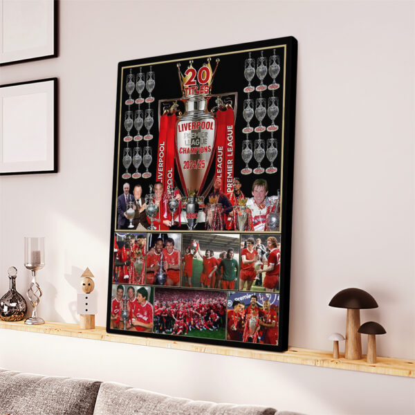 Liverpool FC Rectangle Canvas With Inner Frame - MAITM 11425