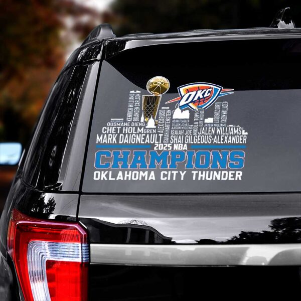 Oklahoma City Thunder 3D Decal – MAITM 11753