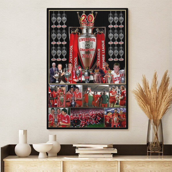 Liverpool FC Rectangle Canvas With Inner Frame - MAITM 11425