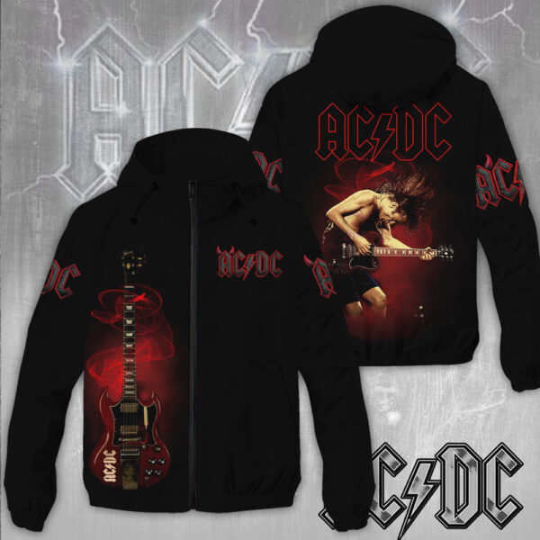 Rock Music x Angus Young 3D Windbreaker Jacket - MAITM 11595